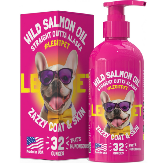 Wild Caught Alaskan Salmon Oil for dogs & cats