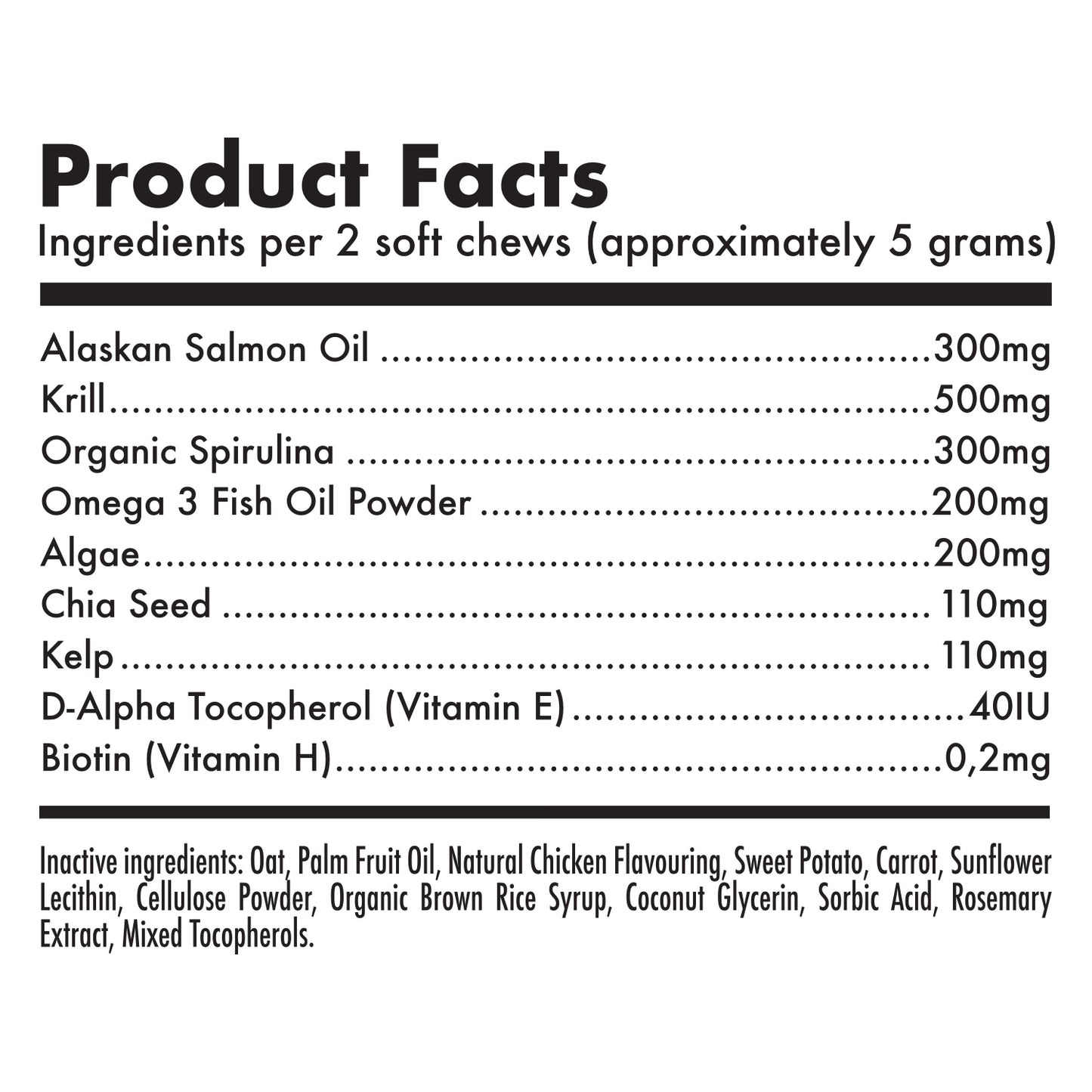 Omega 3 Alaskan Salmon Oil Treats for Dogs Fish Oil Chew Supplement Skin and Coat Allergy and Itch Relief Hip & Joint Health Brain
