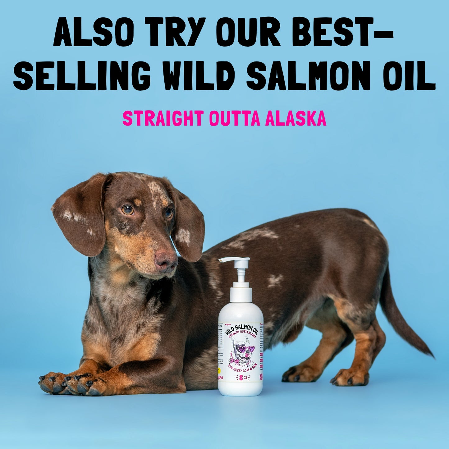 Omega 3 Alaskan Salmon Oil Treats for Dogs Fish Oil Chew Supplement Skin and Coat Allergy and Itch Relief Hip & Joint Health Brain
