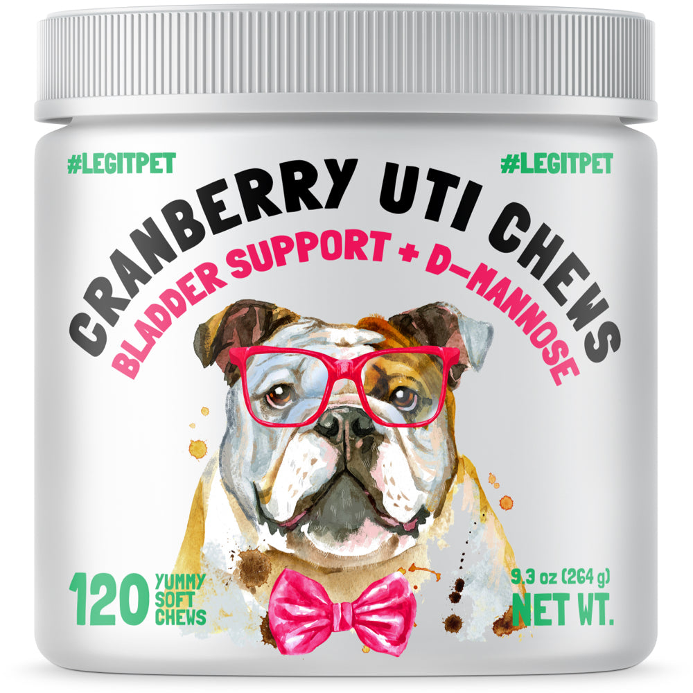 Cranberry UTI Chews for Dogs Bladder Suppot D Mannose Supports Kidne legitpet