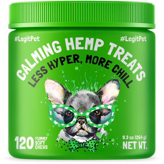 Calming Hemp Treats for Dogs with Chamomile