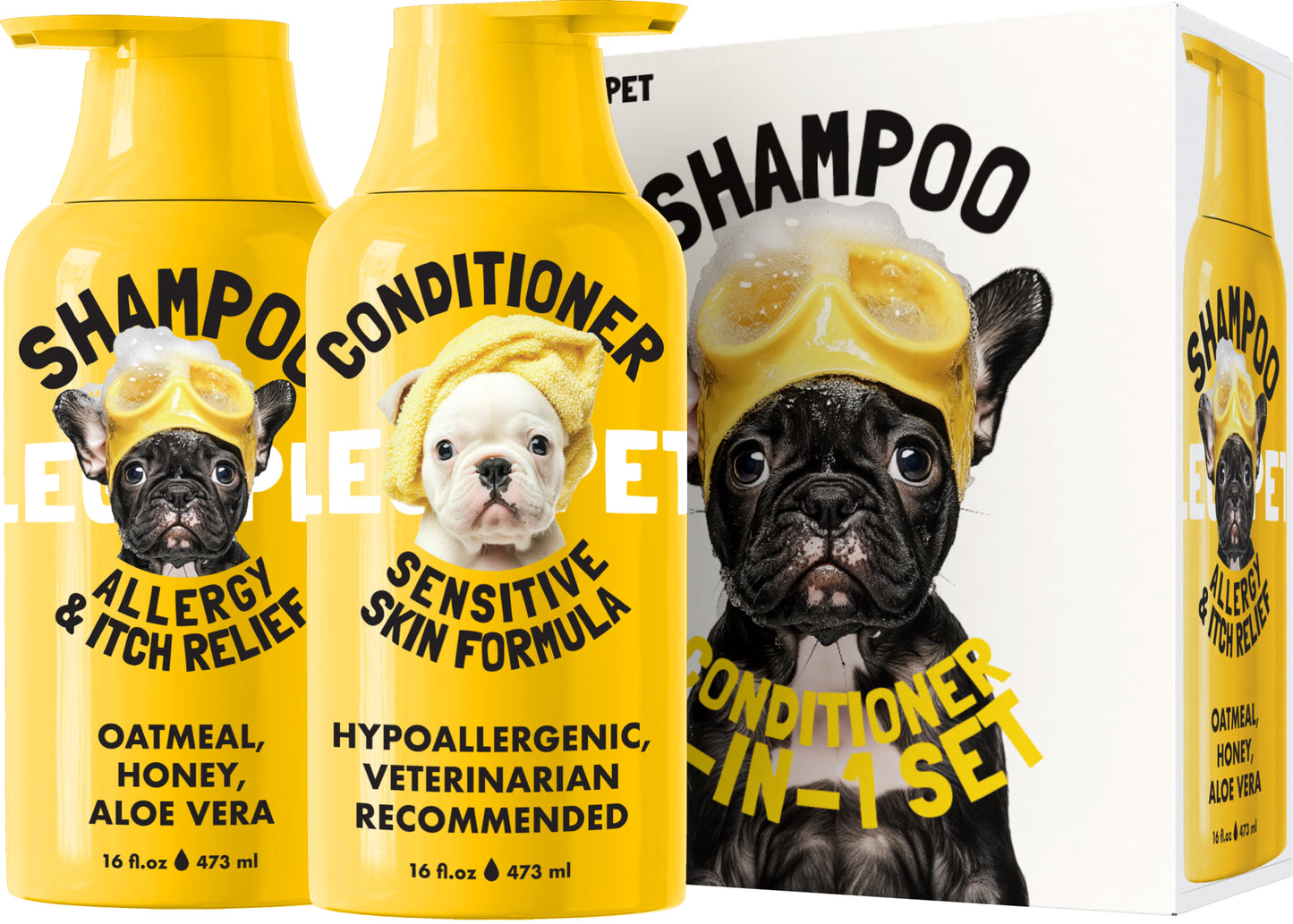Oatmeal Dog Shampoo & Conditioner Itch & Allergy Relief