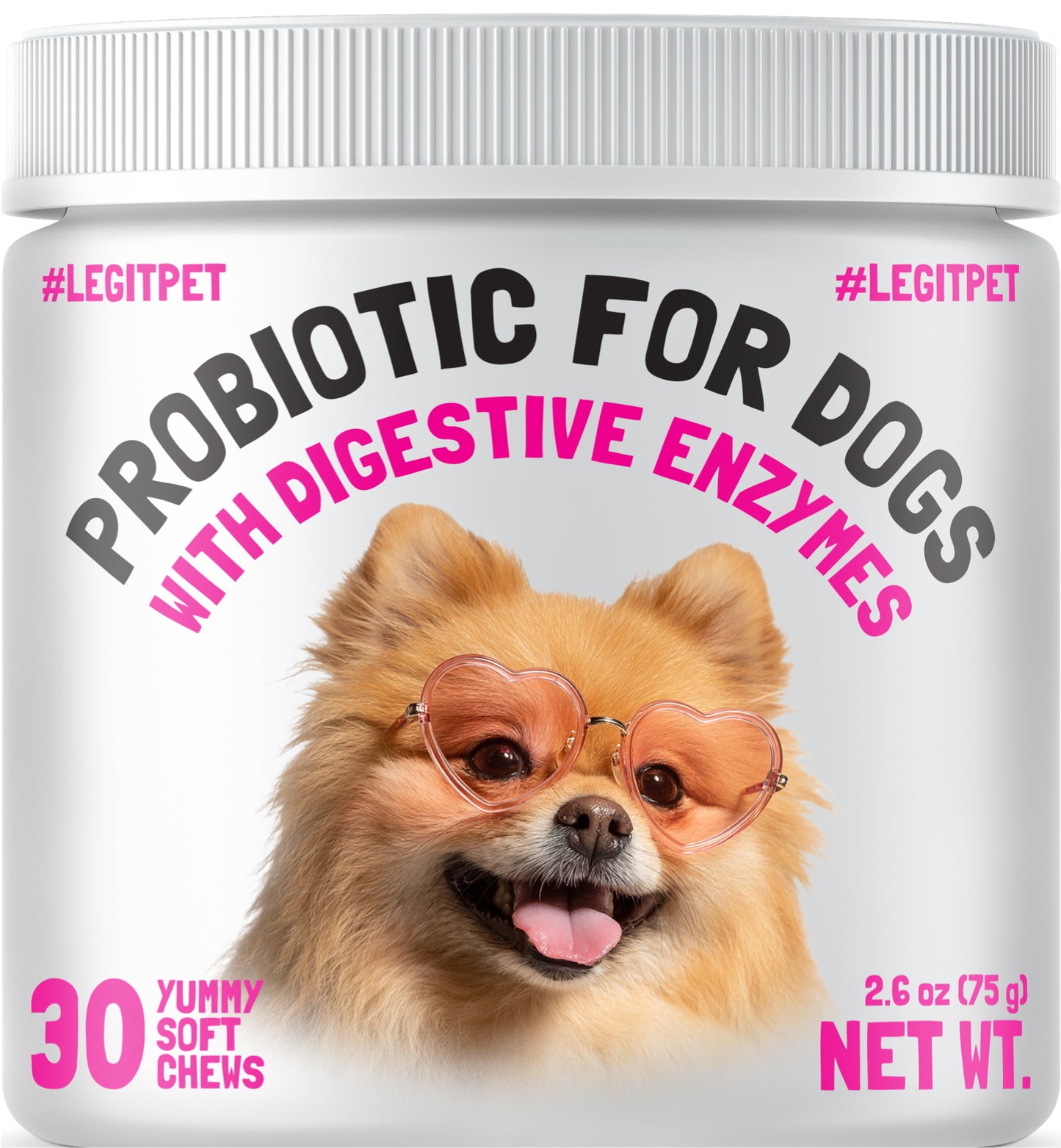 Probiotic for Dogs - with Natural Digestive Enzymes