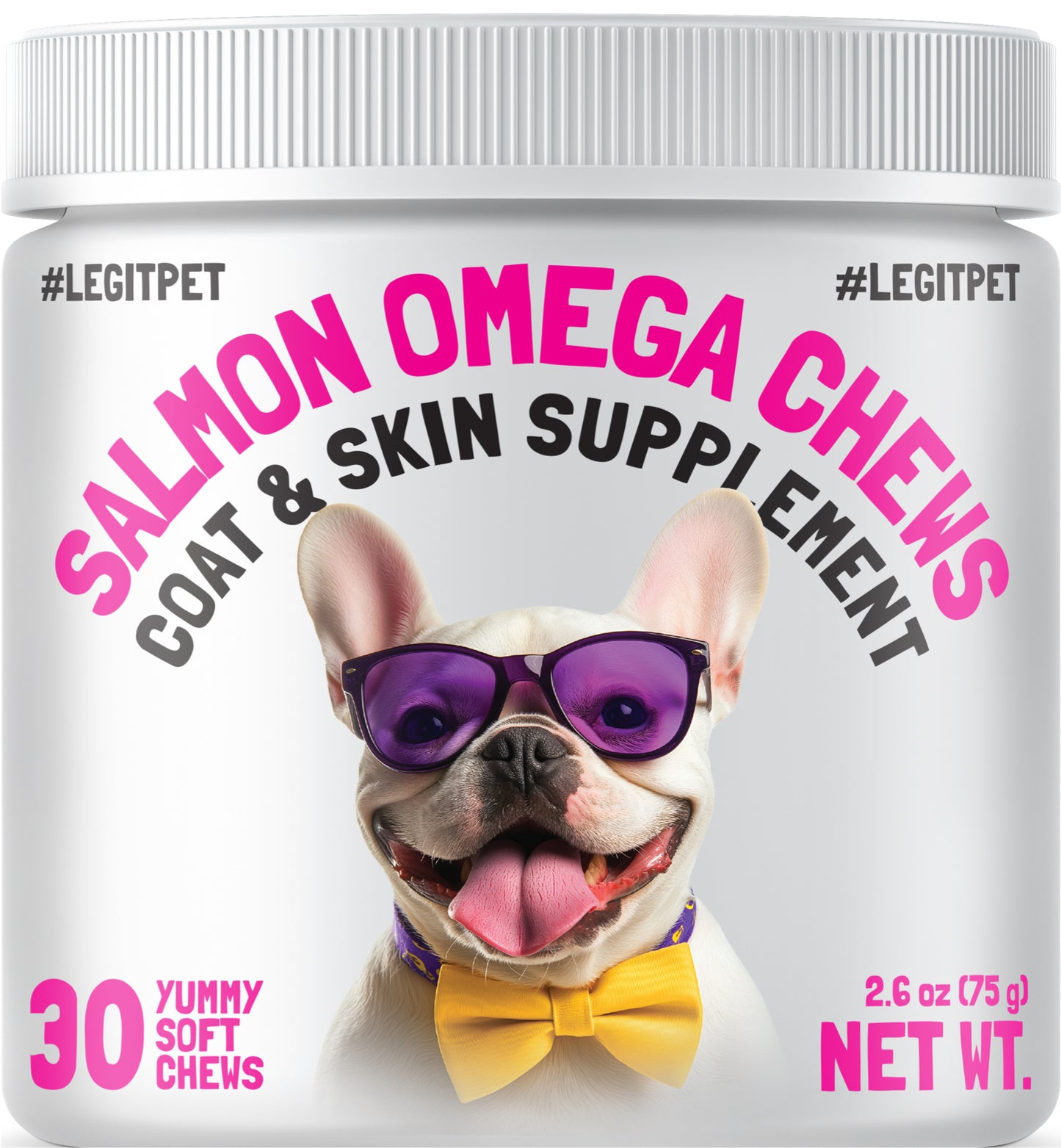 Omega 3 Alaskan Salmon Oil Treats for Dogs Fish Oil Chew Supplement Skin and Coat Allergy and Itch Relief Hip & Joint Health Brain