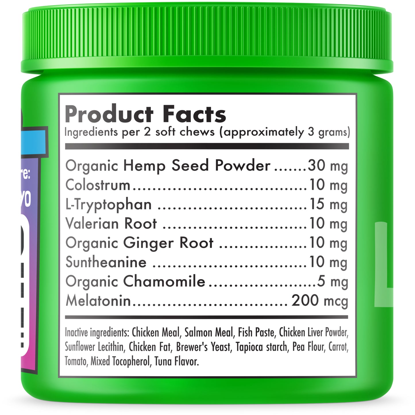 Calming cat treats with L-tryptophan & Valerian root