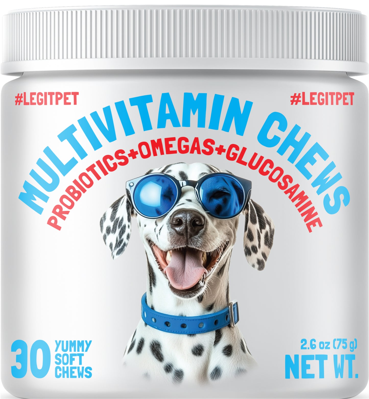 Multivitamin Chews w/Glucosamine Chondroitin, Probiotics Digestive Enzymes and Omegas