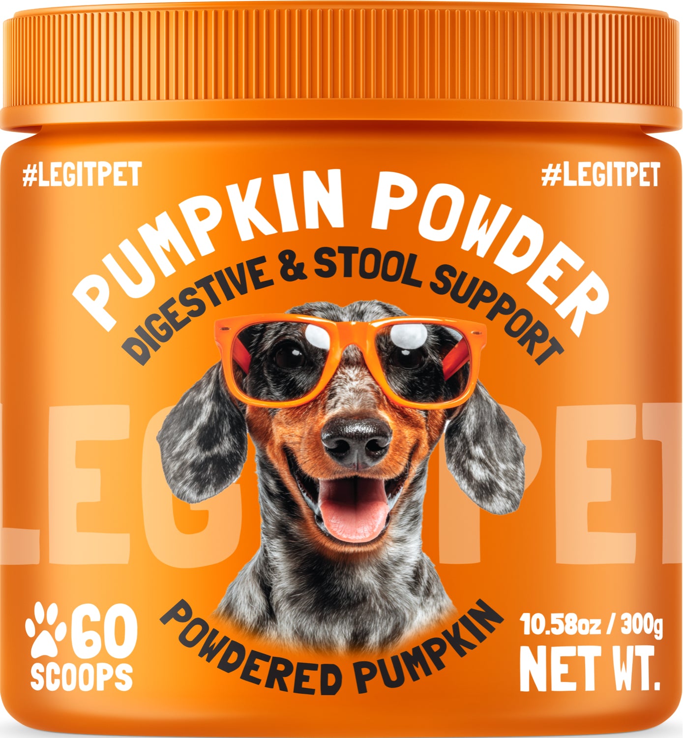 Pumpkin Powder for Dogs Digestive & Stool Support , Gut Health & Regular Digestion, 60 Scoops