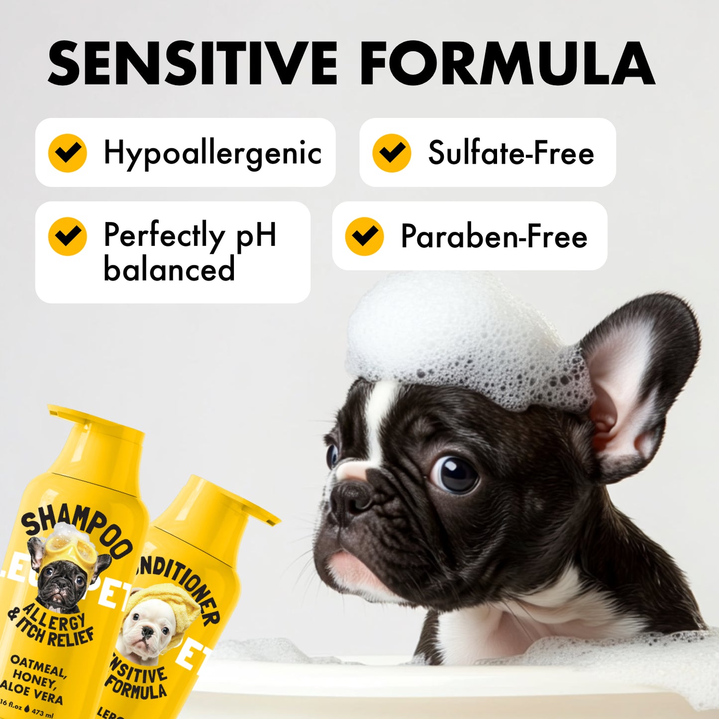 Oatmeal Dog Shampoo & Conditioner Itch & Allergy Relief
