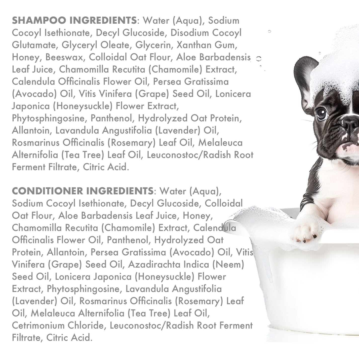 Oatmeal Dog Shampoo & Conditioner Itch & Allergy Relief