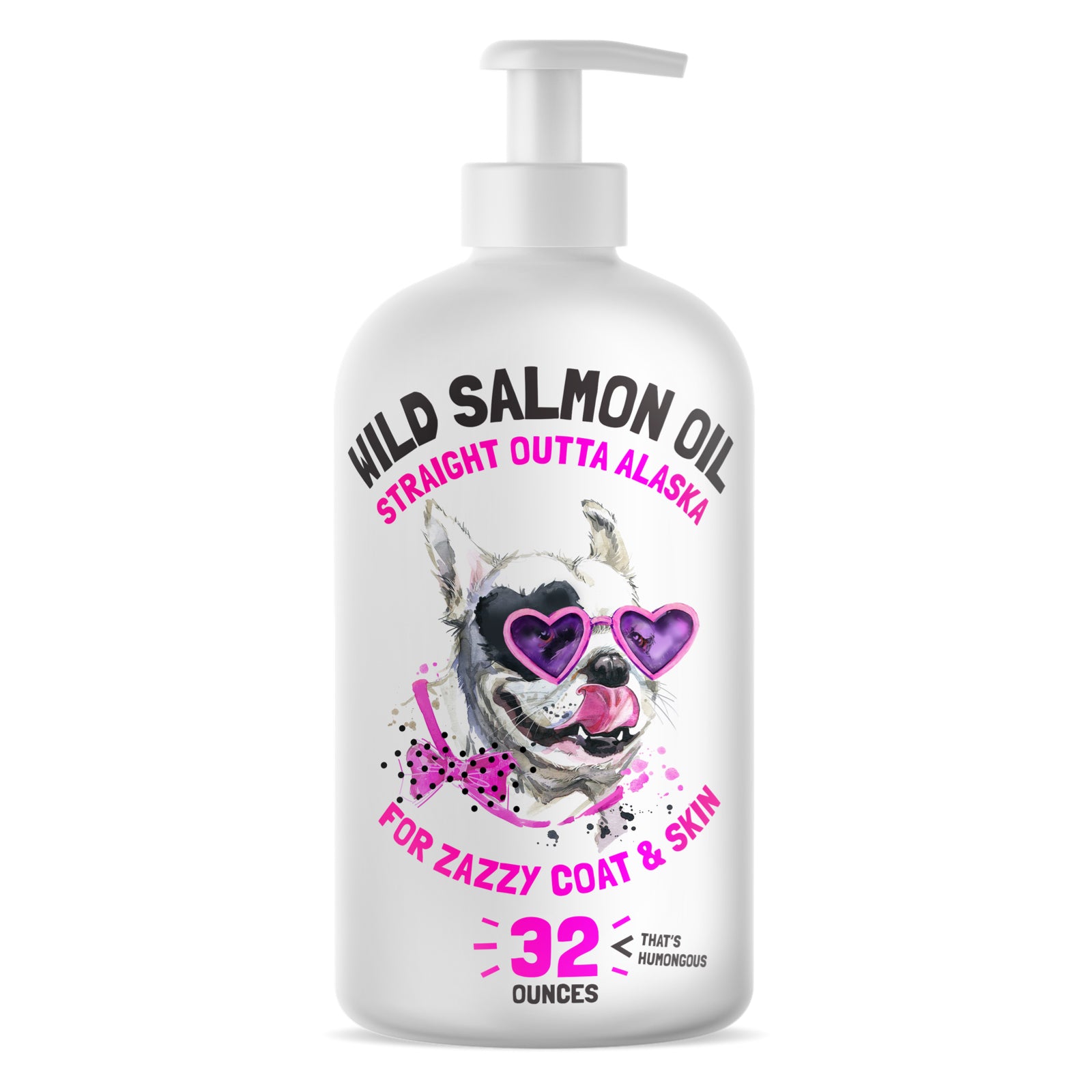 Wild Alaskan Salmon Oil for Dogs, Cats + Organic COld-Pressed Virgin H -  Strawfield Pets