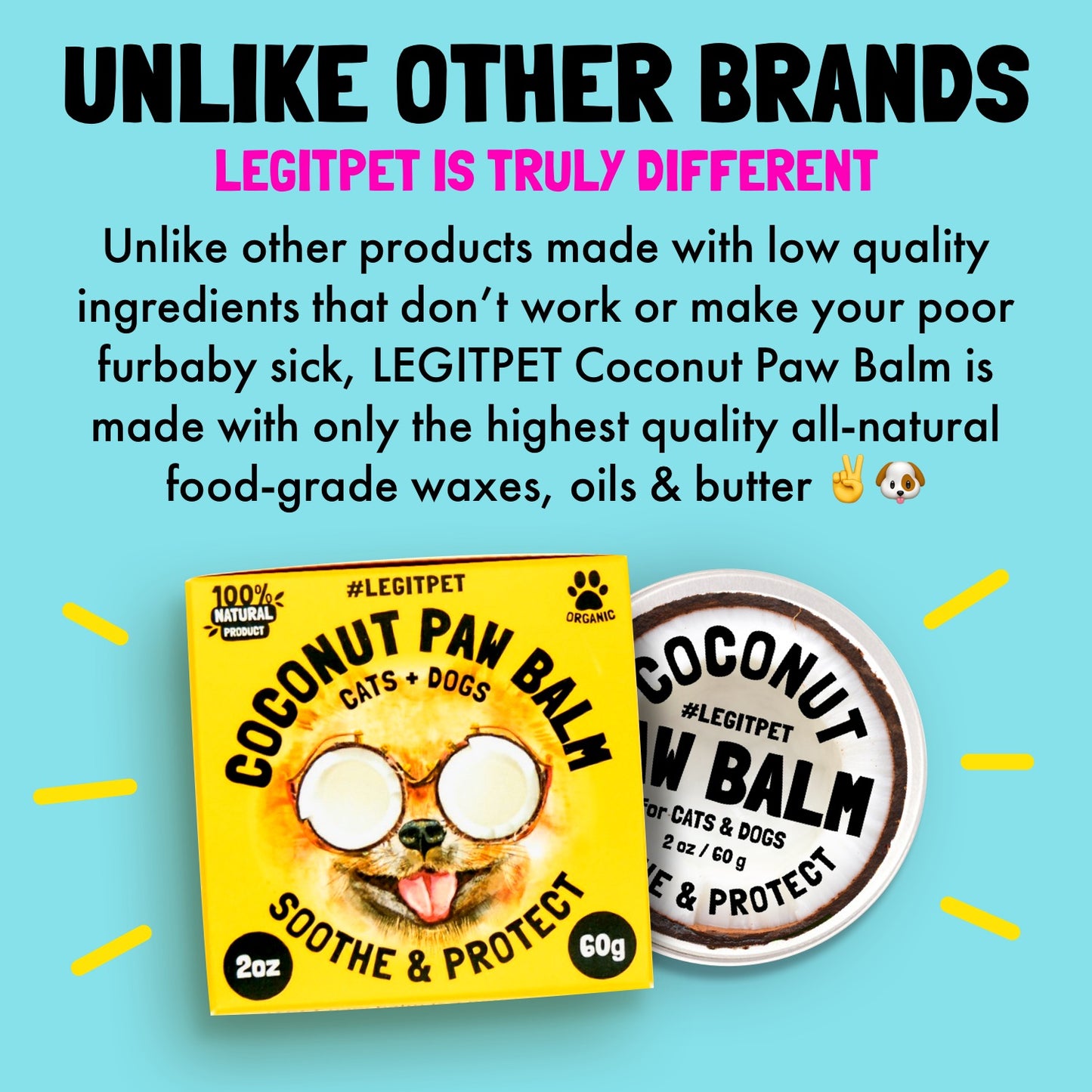Coconut Dog Paw Balm
