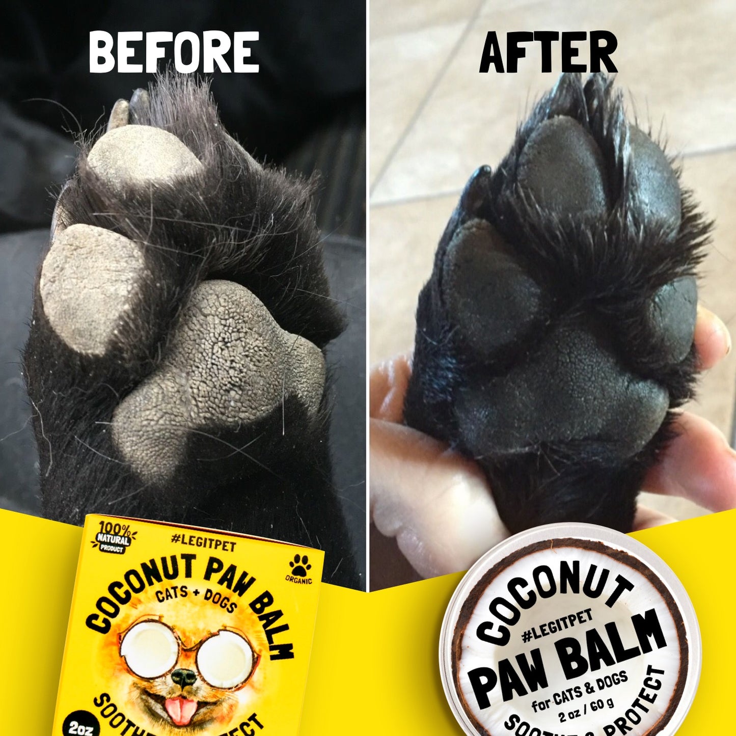 Coconut Dog Paw Balm
