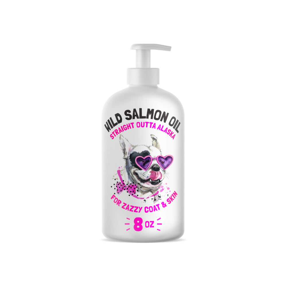 Wild Caught Alaskan Salmon Oil for dogs & cats