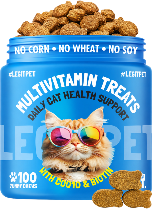 Multivitamin cat treats for daily health support