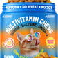 Multivitamin Cat  Crunchy Treats Daily Vitamins with Taurine, Omega 3 & L-Lysine, Chicken Flavor, 500 Crunchy Pillows