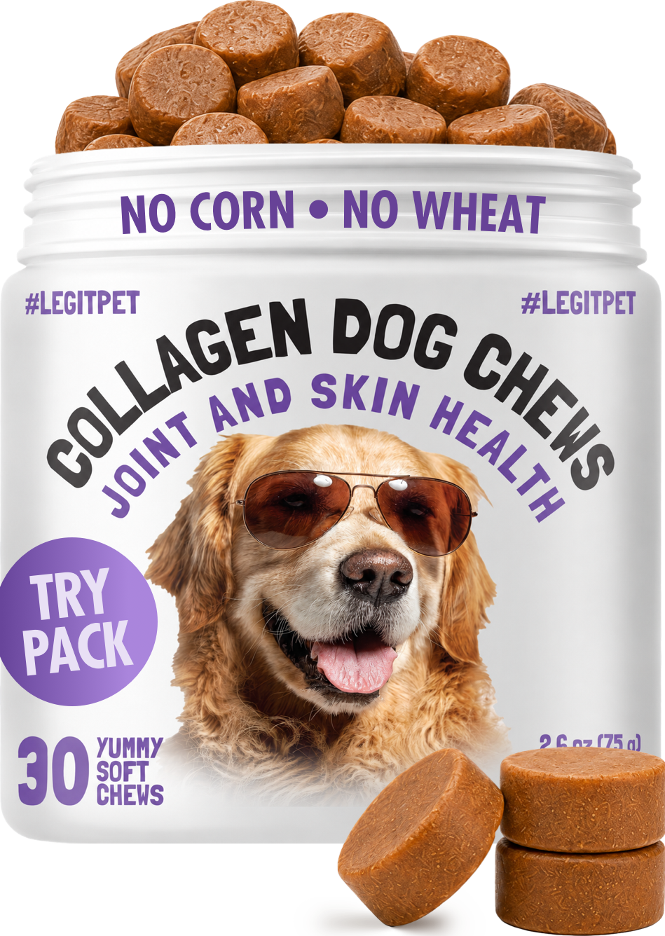 Collagen Dog Chews for Joint & Skin Health
