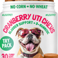 Cranberry UTI Chews for Dogs Bladder Suppot + D-Mannose Supports Kidney Urinary Tract and Bladder Health
