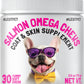 Omega 3 Alaskan Salmon Oil Treats for Dogs Fish Oil Chew Supplement Skin and Coat Allergy and Itch Relief Hip & Joint Health Brain