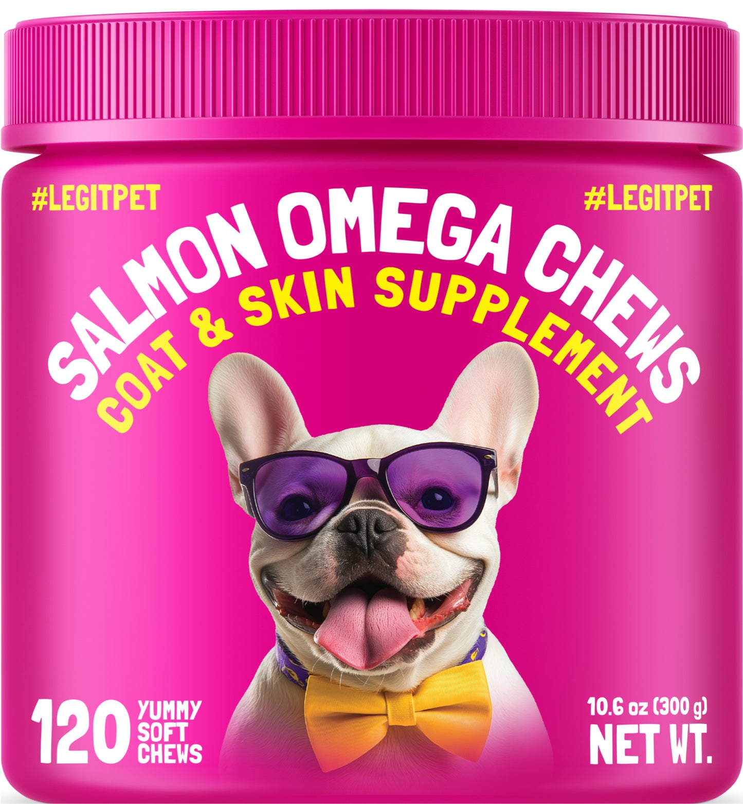 Omega 3 Alaskan Salmon Oil Treats for Dogs Fish Oil Chew Supplement Skin and Coat Allergy and Itch Relief Hip & Joint Health Brain