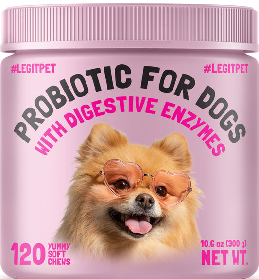 Probiotic for Dogs - with Natural Digestive Enzymes