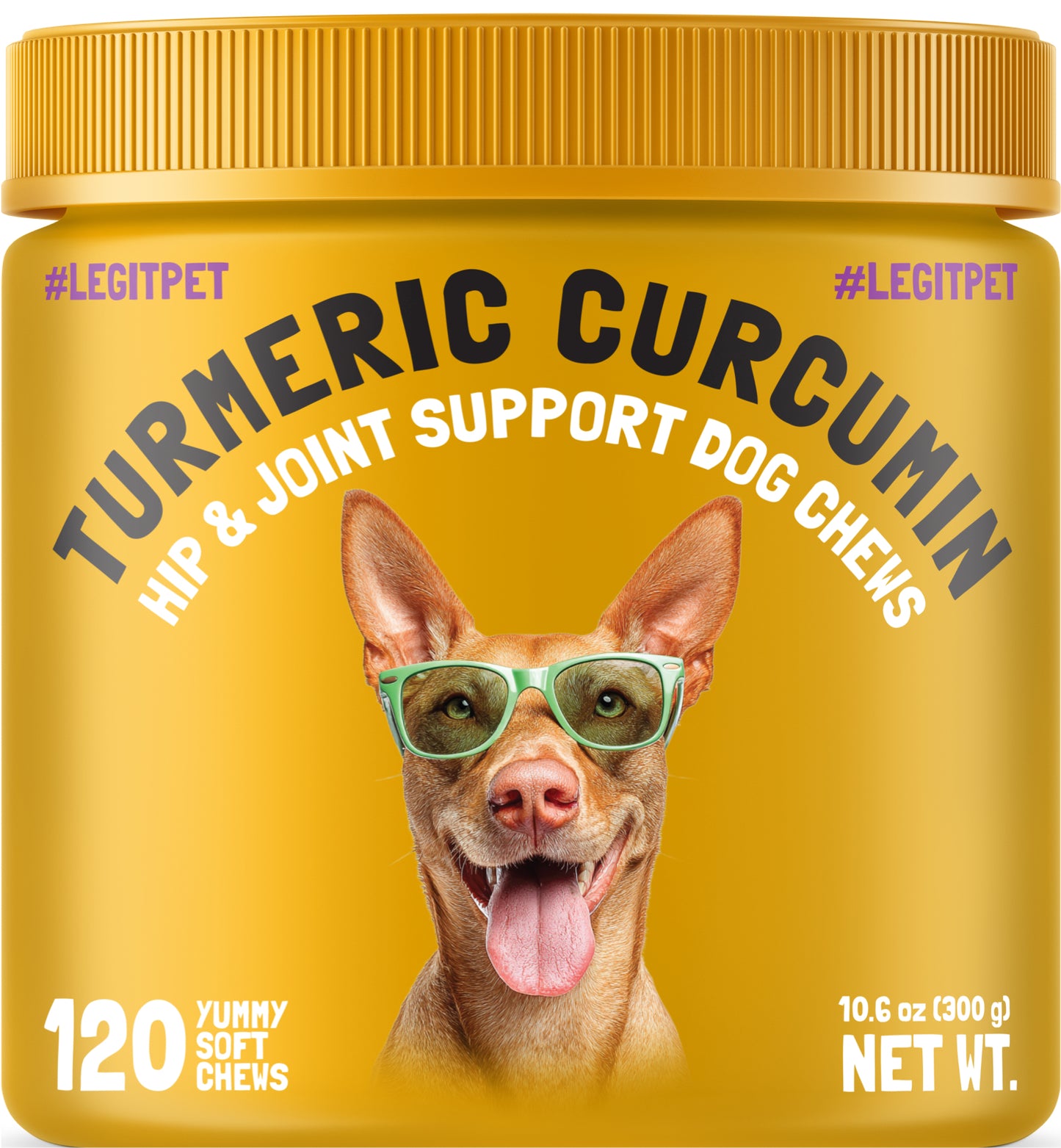 Turmeric Curcumin Hip & Joint Dogs Chew Support for Arthritis & Mobility with Collagen & BioPerine