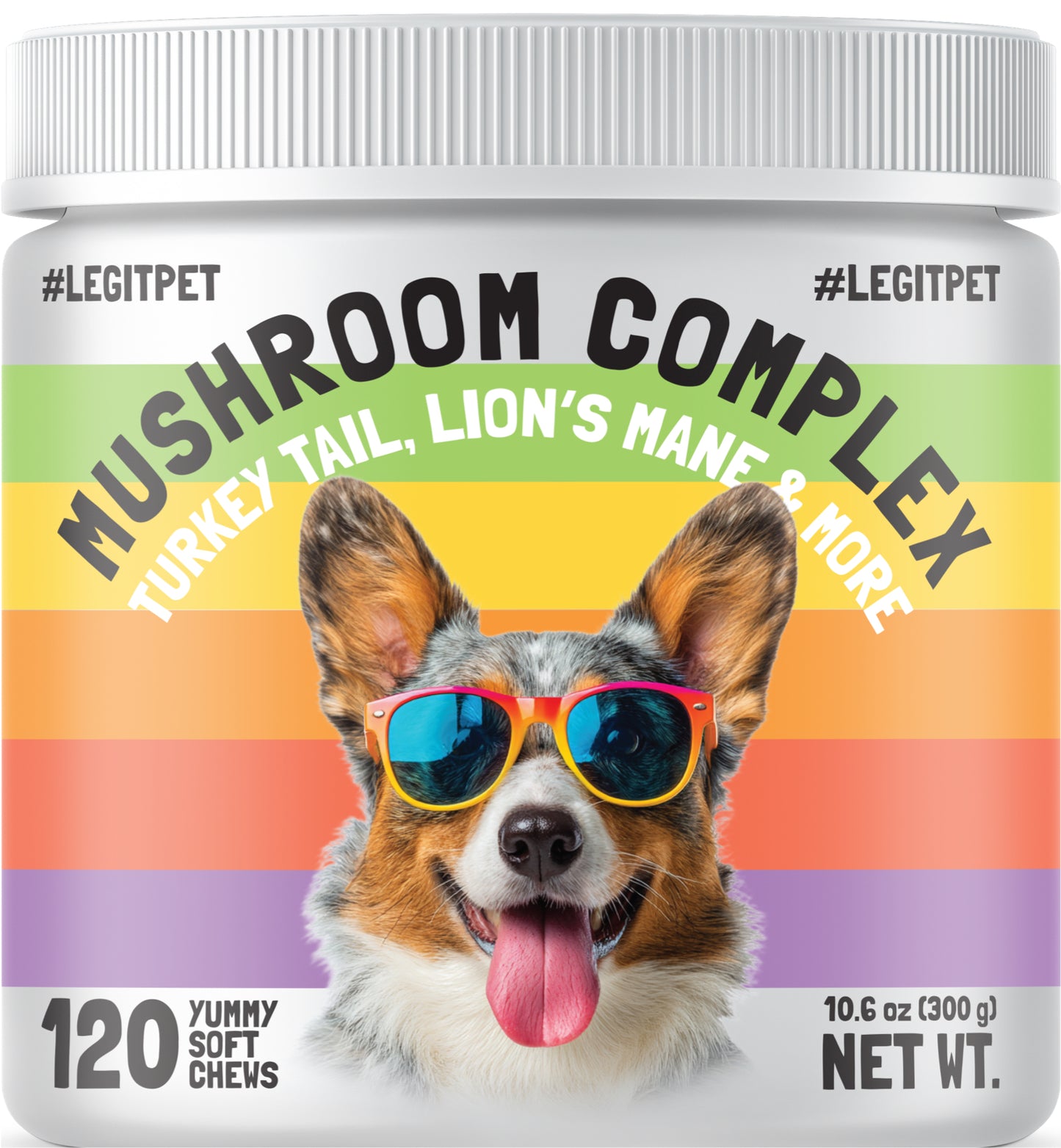 Mushroom Complex Treats for Dogs with Reishi Shiitake and Turkey Tail Mushrooms