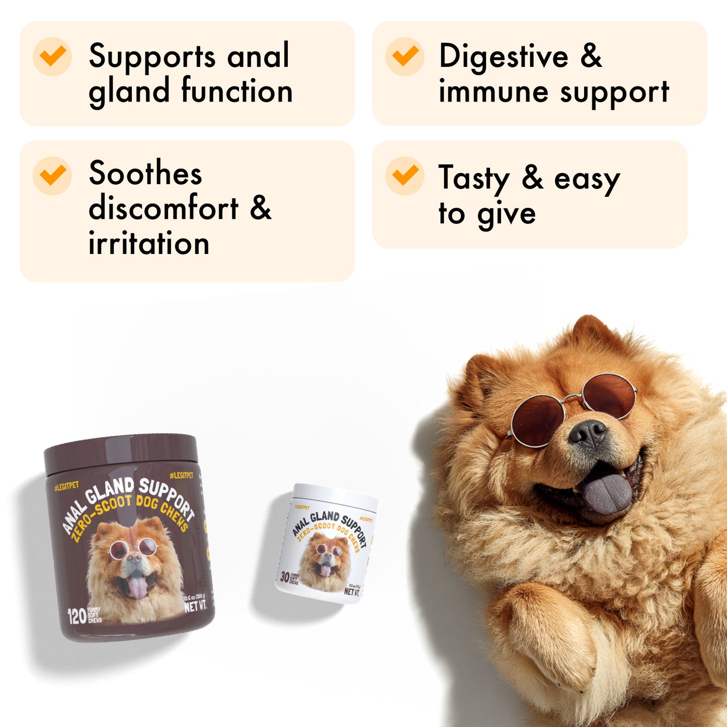 Anal Gland Support chew for dogs