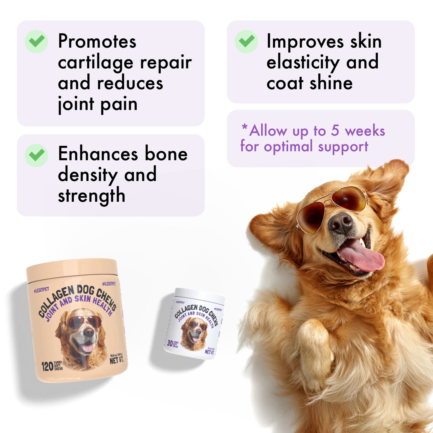 Collagen Dog Chews for Joint & Skin Health