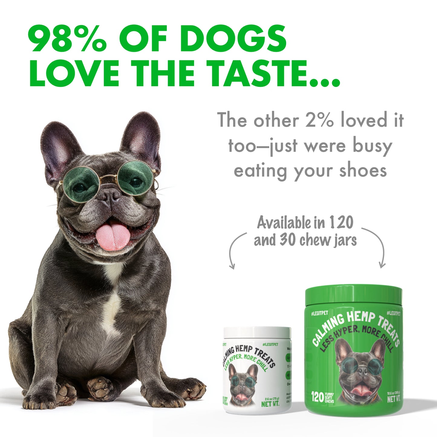 Calming Hemp Treats for Dogs with Chamomile