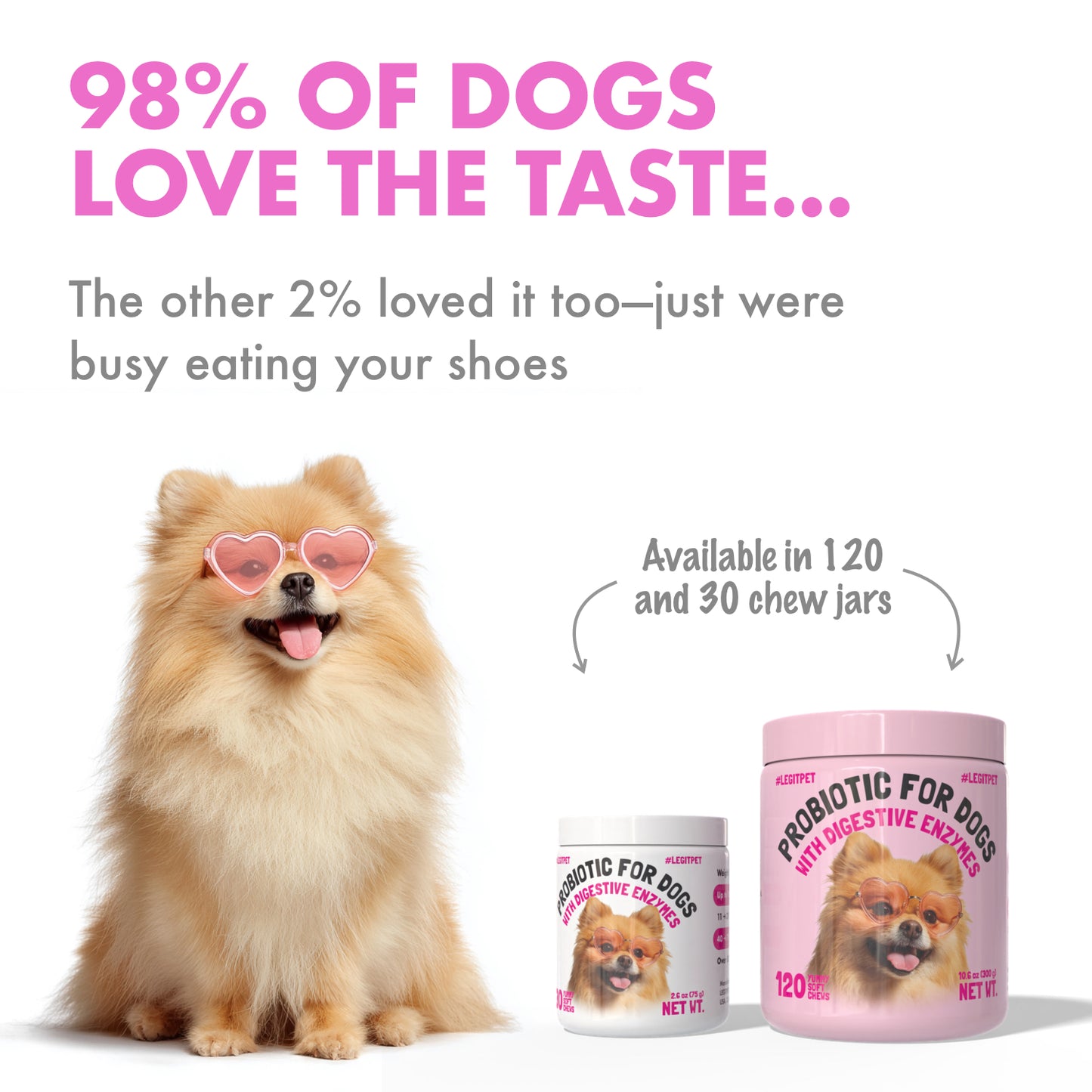 Probiotic for Dogs - with Natural Digestive Enzymes
