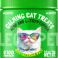 Calming cat treats with L-tryptophan