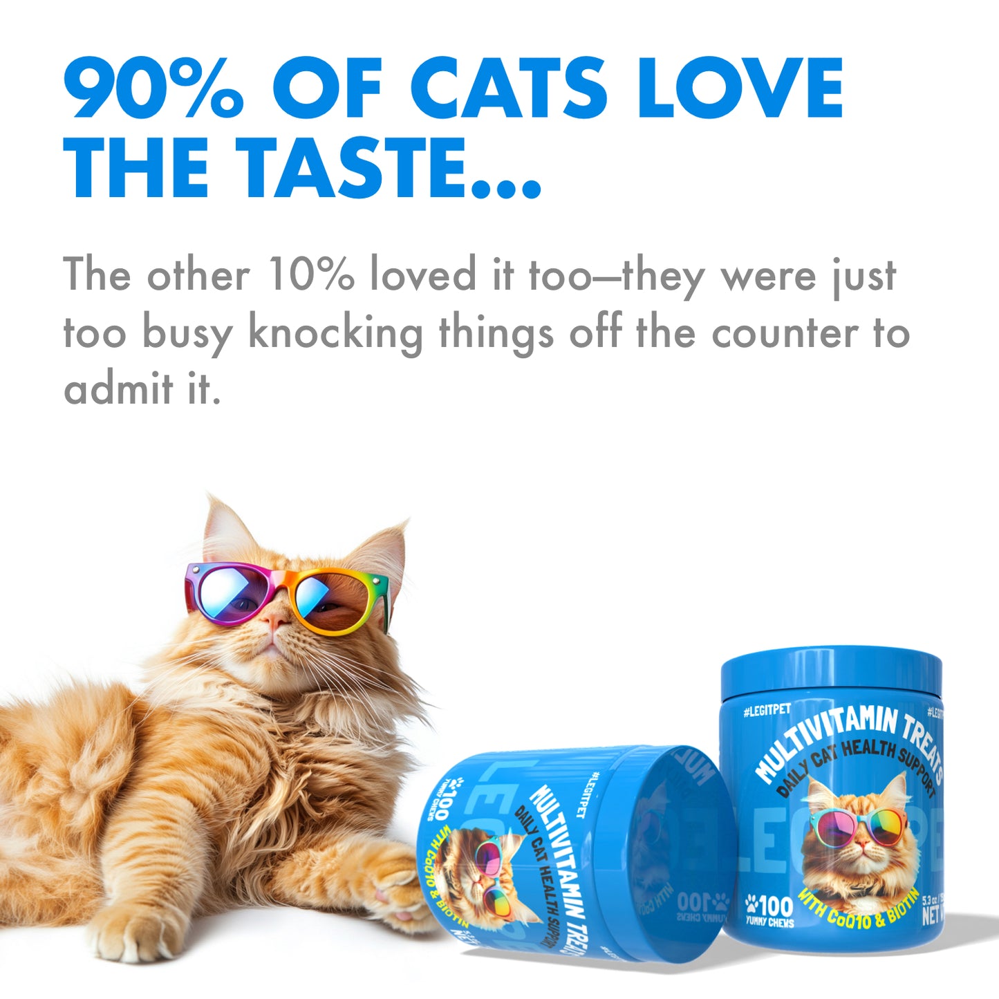 Multivitamin cat treats for daily health support