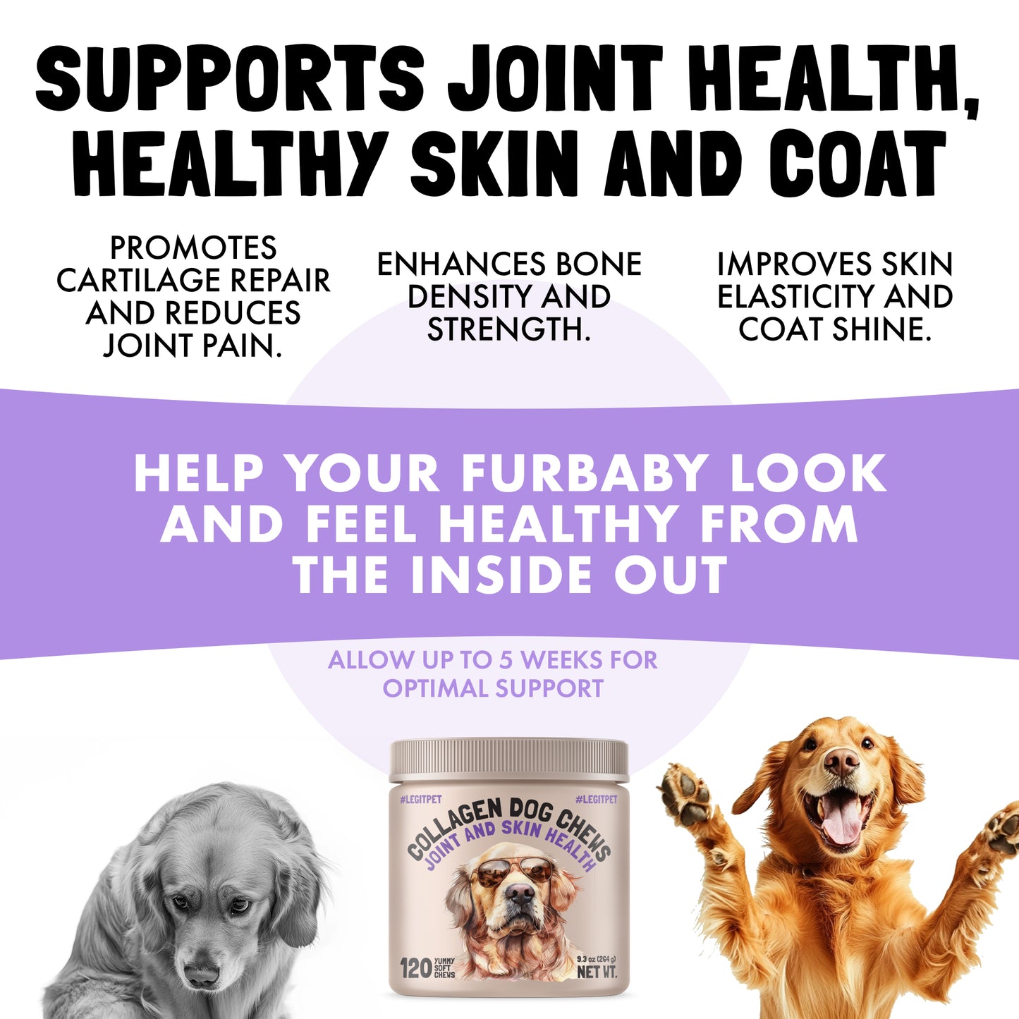 Collagen Dog Chews for Joint & Skin Health