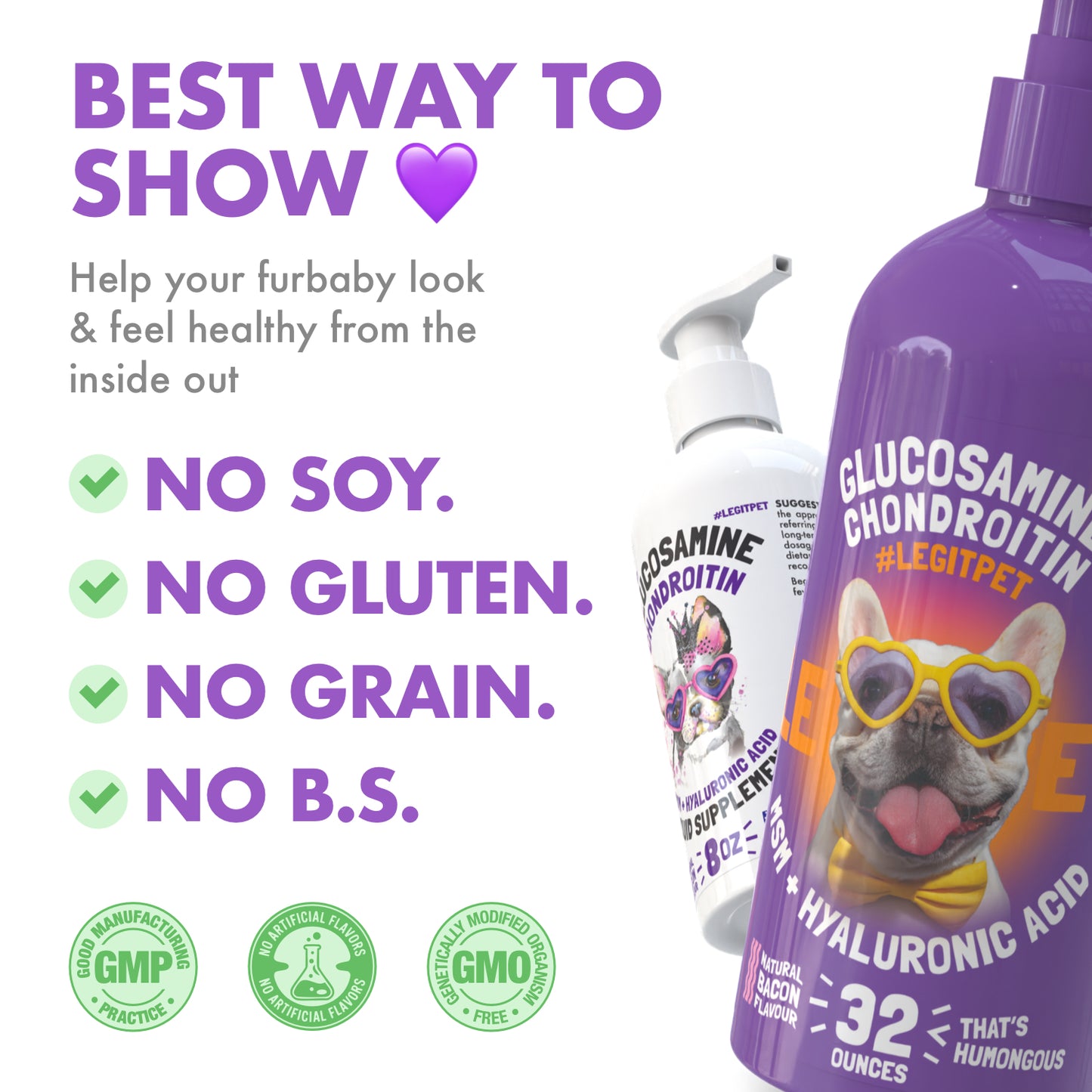 Liquid Glucosamine with Chondroitin, MSM & Hyaluronic Acid