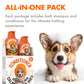 Puppy Shampoo and Conditioner Set Hypoallergenic, Tearless, pH Balanced with Oat Milk, Chamomile & Prebiotics for Sensitive Skin, Sulfate Free, Paraben Free 2×10 fl oz