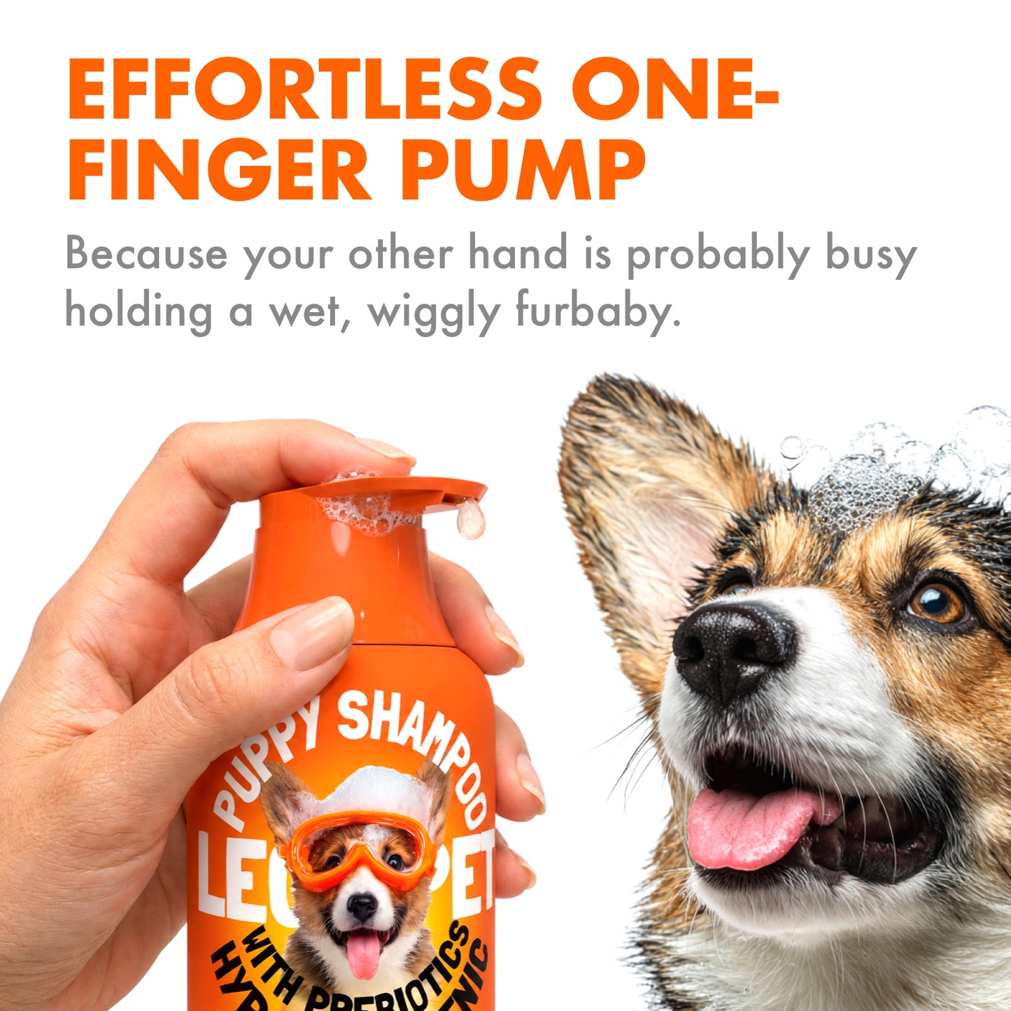 Puppy Shampoo and Conditioner Set Hypoallergenic, Tearless, pH Balanced with Oat Milk, Chamomile & Prebiotics for Sensitive Skin, Sulfate Free, Paraben Free 2×10 fl oz