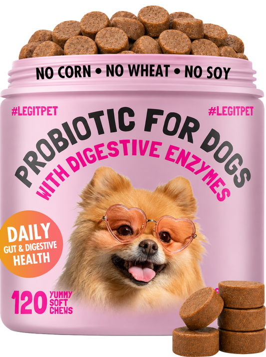 Probiotic for Dogs - with Natural Digestive Enzymes