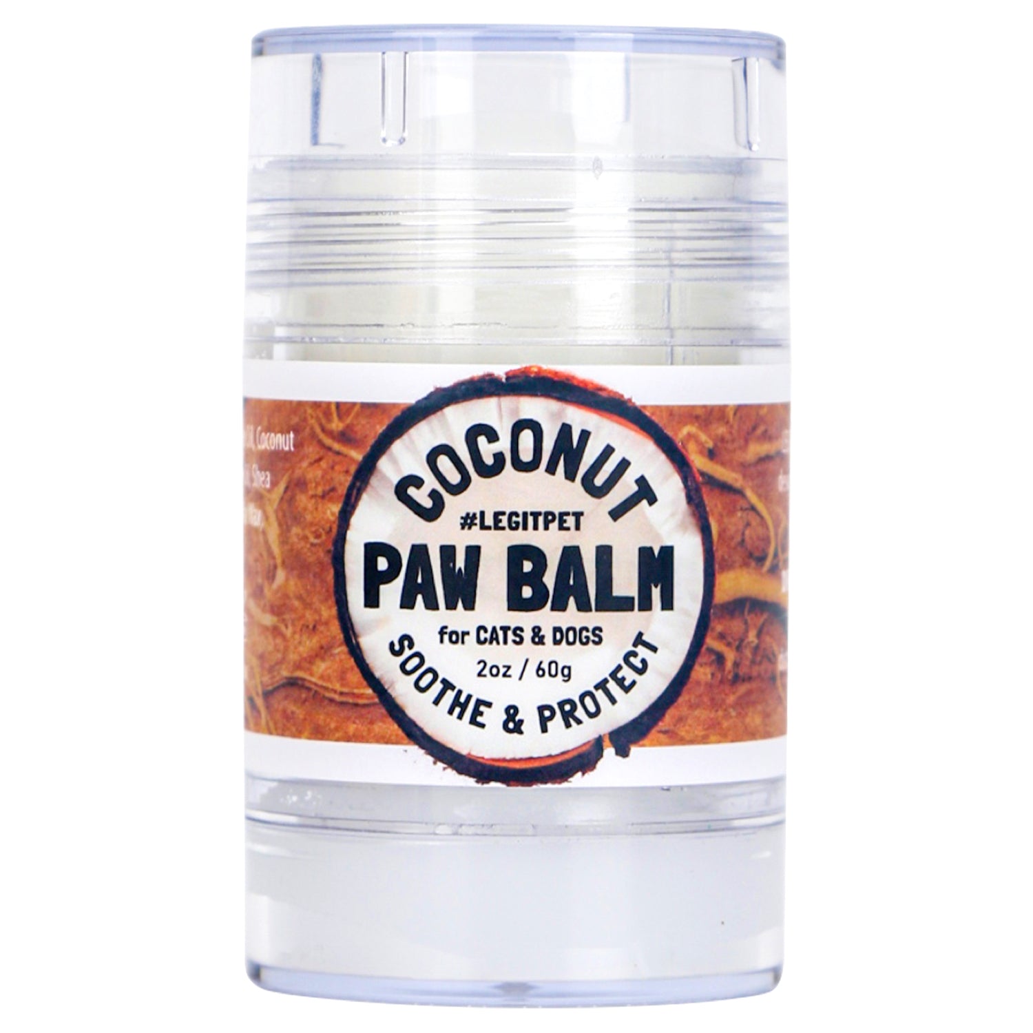 Dog Paw Balm Stick with coconut oil shea butter beeswax legitpet