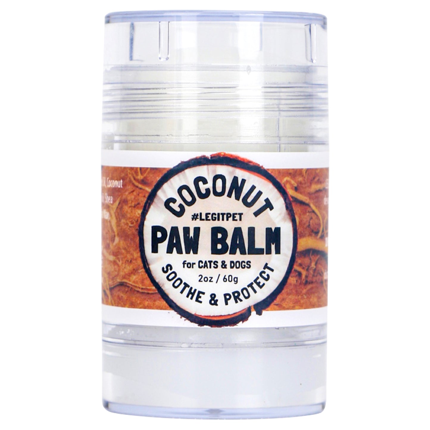 Dog Paw Balm Stick with coconut oil, shea butter & beeswax