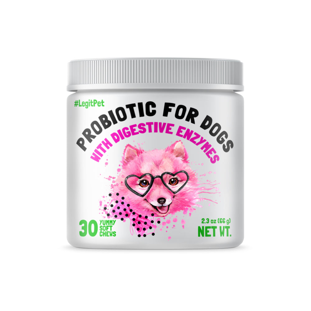 Probiotic for Dogs - with Natural Digestive Enzymes